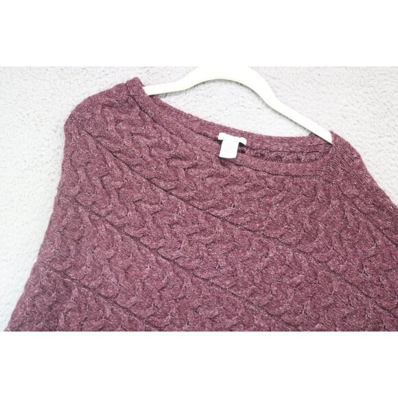J.Jill Cable Knit Poncho Sweater-Size OS-Very Soft - Picture 4 of 9
